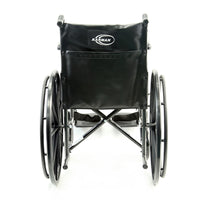 Karman KN-700T 16 inch Height Adujustable Seat 39 lbs. Steel Wheelchair with Removable Armrest