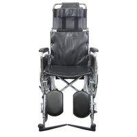 Karman KN-880 20 inch Seat Reclining Wheelchair with Removable Armrest and Elevating Legrest