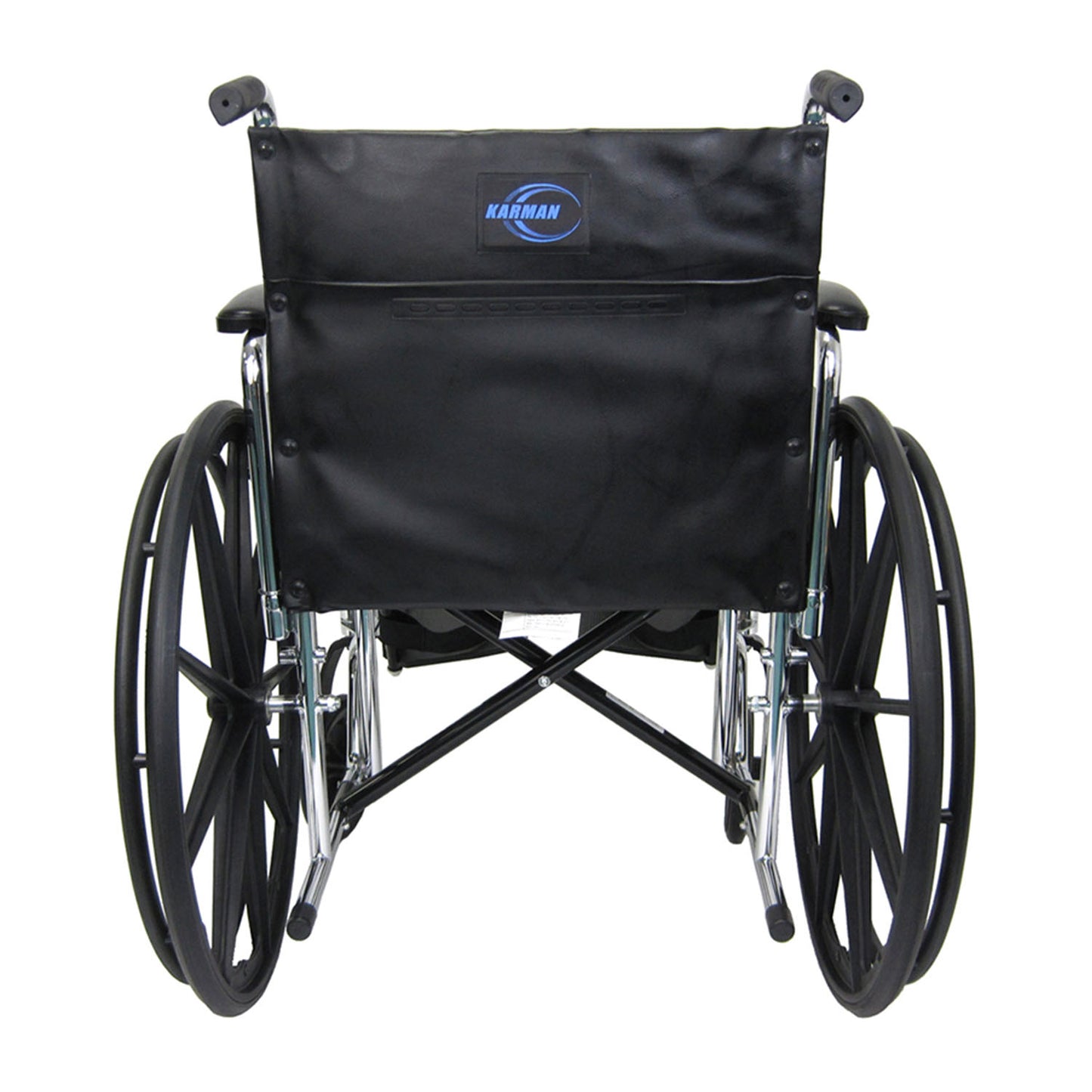 Karman KN-920 20 inch Seat Heavy Duty Wheelchair with Removable Armrest and Adjustable Seat Height