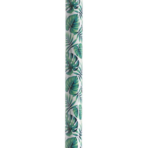 Drive Medical RTL10372GL Adjustable Height Offset Handle Cane with Gel Hand Grip, Green Leaves