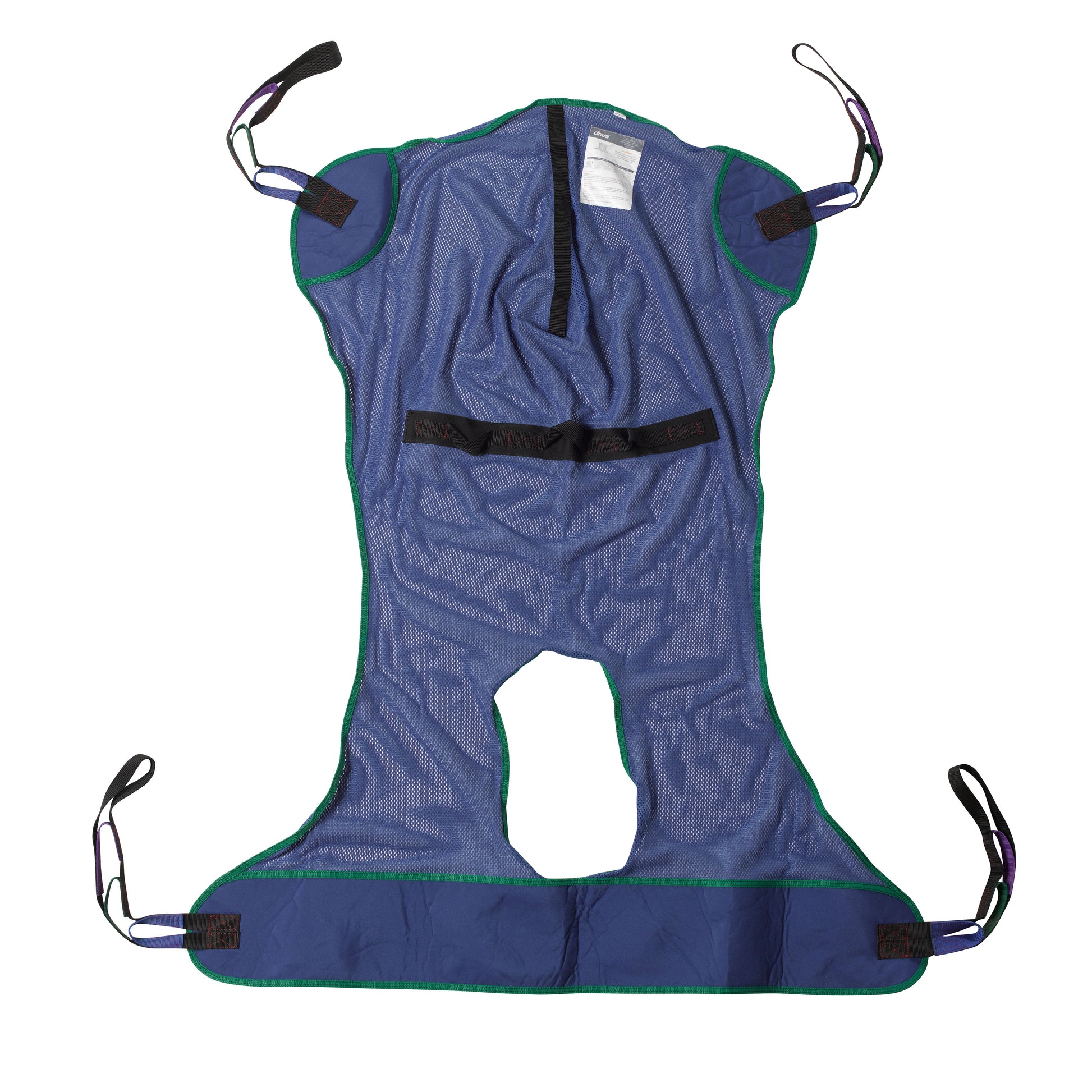 Drive Medical 13221L Full Body Patient Lift Sling, Mesh with Commode Cutout, Large