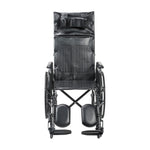Drive Medical SSP16RBDFAV Silver Sport Full-Reclining Wheelchair, Full Arms, 16