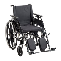 Drive Medical PLA422FBUARAD-ELR Viper Plus GT Wheelchair with Universal Armrests, Elevating Legrests, 22" Seat