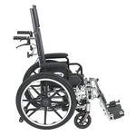 Drive Medical PL412RBDDA Viper Plus Light Weight Reclining Wheelchair with Elevating Leg Rests and Flip Back Detachable Arms, 12