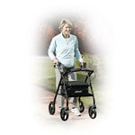Drive Medical R726BK Rollator Rolling Walker with 6