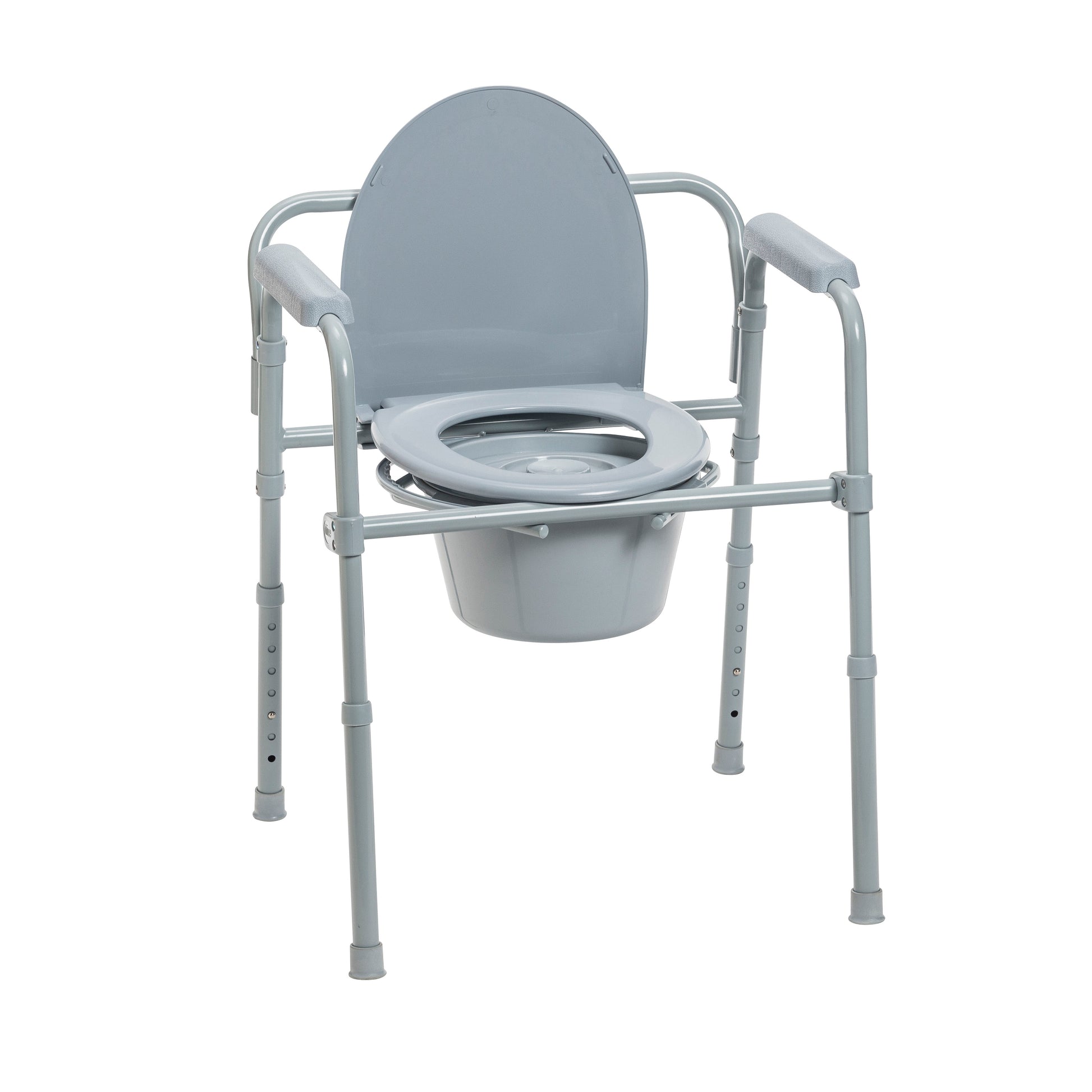 Drive Medical 11148-1A PreserveTech Steel Folding Bedside Commode