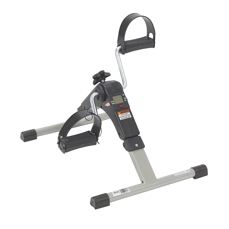 Drive Medical RTL10273 Folding Exercise Peddler with Electronic Display, Black