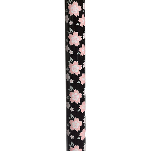 Drive Medical RTL10303PF Foam Grip Offset Handle Walking Cane, Pink Floral