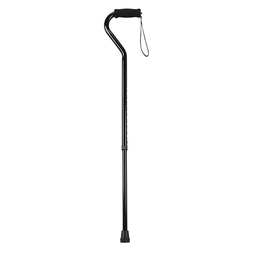 Drive Medical RTL10306 Foam Grip Offset Handle Walking Cane, Black