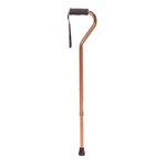 Drive Medical RTL10307 Foam Grip Offset Handle Walking Cane, Bronze