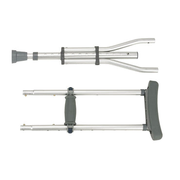 Drive Medical RTL10433 Knock Down Universal Aluminum Crutches, 1 Pair