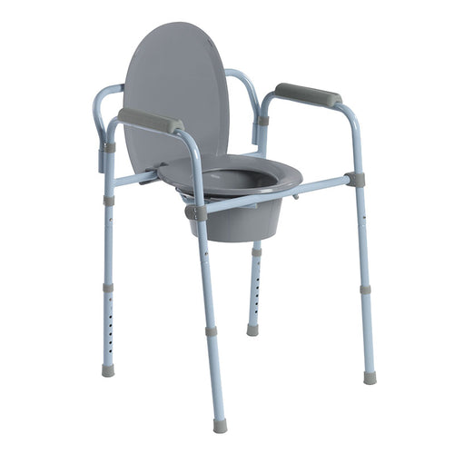 Drive Medical RTL11158KDR Steel Folding Frame Commode