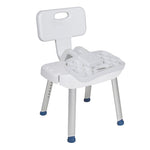 Drive Medical RTL12606 Bathroom Safety Shower Chair with Folding Back