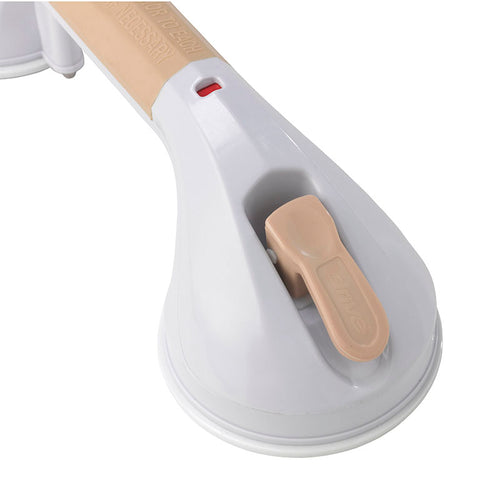 Drive Medical RTL13083 Suction Cup Grab Bar, 12", White and Beige