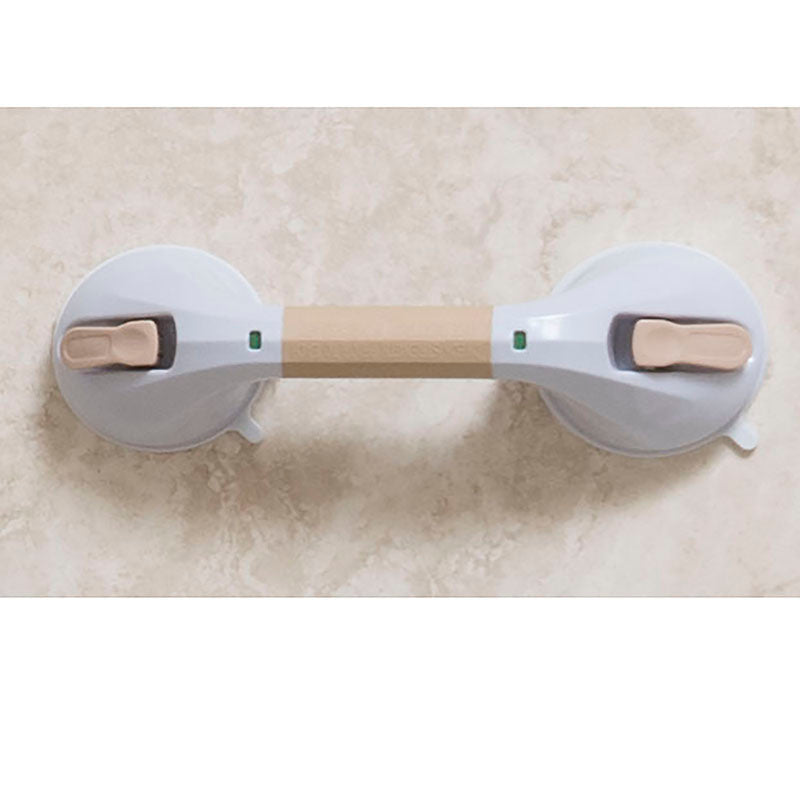 Drive Medical RTL13083 Suction Cup Grab Bar, 12", White and Beige