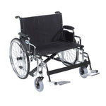 Drive Medical STD26ECDDA-SF Sentra EC Heavy Duty Extra Wide Wheelchair, Detachable Desk Arms, Swing away Footrests, 26
