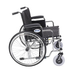Drive Medical STD26ECDDA Sentra EC Heavy Duty Extra Wide Wheelchair, Detachable Desk Arms, 26