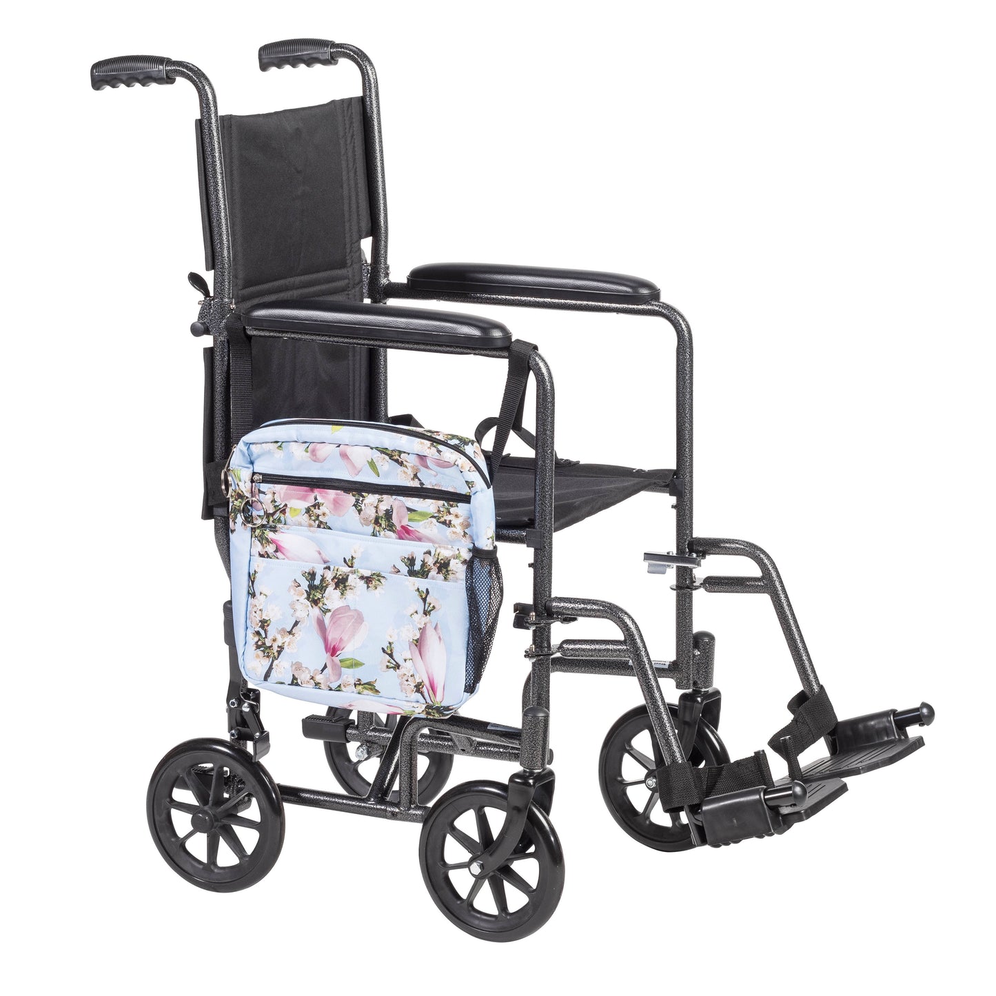 Drive Medical RTL10254BFL Universal Mobility Tote, Blue Floral