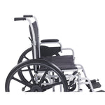 Drive Medical TR20 Poly Fly Light Weight Transport Chair Wheelchair with Swing away Footrests, 20