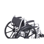 Drive Medical TR20 Poly Fly Light Weight Transport Chair Wheelchair with Swing away Footrests, 20