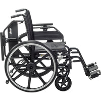 Drive Medical PLA418FBUARAD-SF Viper Plus GT Wheelchair with Universal Armrests, Swing-Away Footrests, 18" Seat