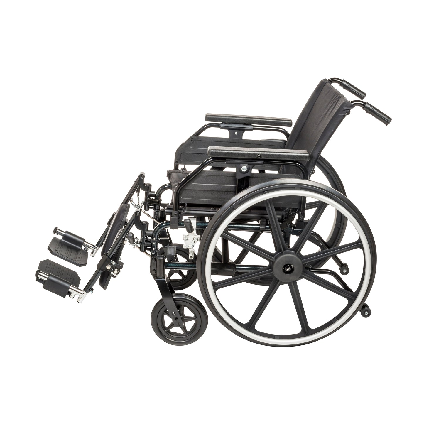 Drive Medical PLA416FBUARAD-ELR Viper Plus GT Wheelchair with Universal Armrests, Elevating Legrests, 16" Seat