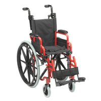 Inspired by Drive WB1200-2GFR Wallaby Pediatric Folding Wheelchair, 12", Fire Truck Red