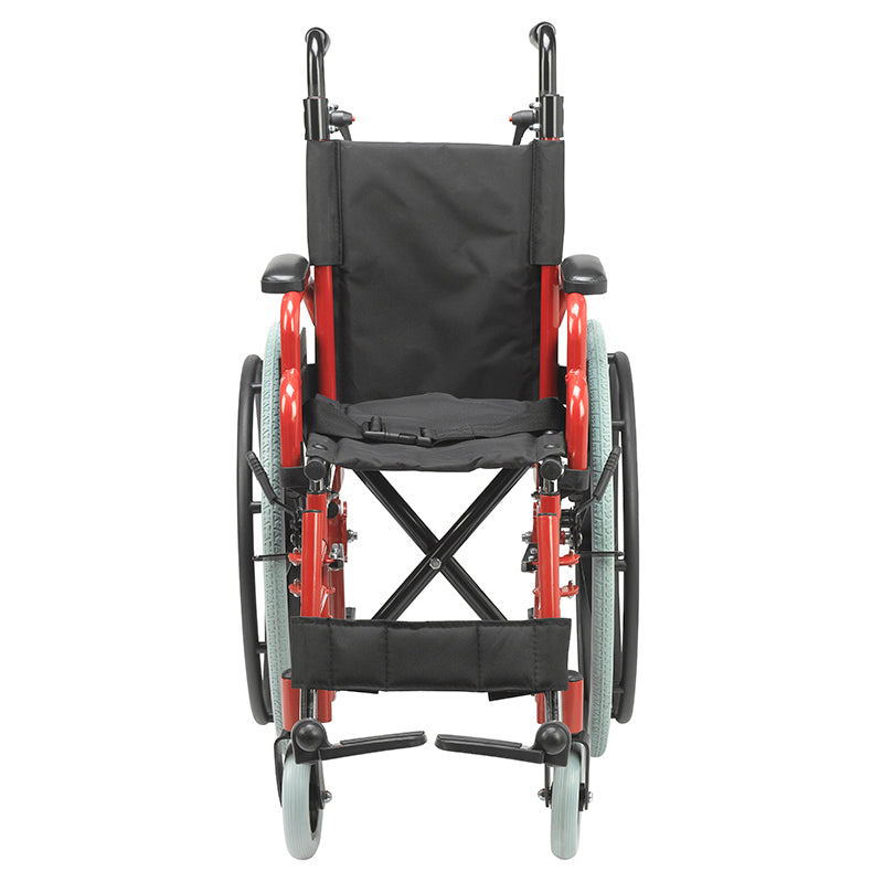 Inspired by Drive WB1200-2GFR Wallaby Pediatric Folding Wheelchair, 12", Fire Truck Red