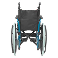 Inspired by Drive WB1400-2GJB Wallaby Pediatric Folding Wheelchair, 14", Jet Fighter Blue