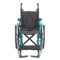 Inspired by Drive WB1400-2GJB Wallaby Pediatric Folding Wheelchair, 14", Jet Fighter Blue