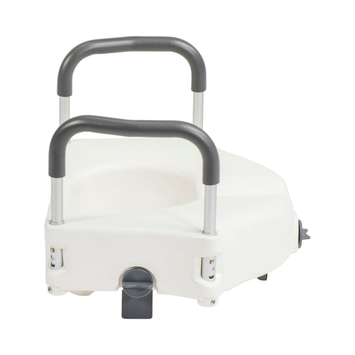 Drive Medical RTL12C003-WH PreserveTech Secure Lock Raised Toilet Seat, 5" Height