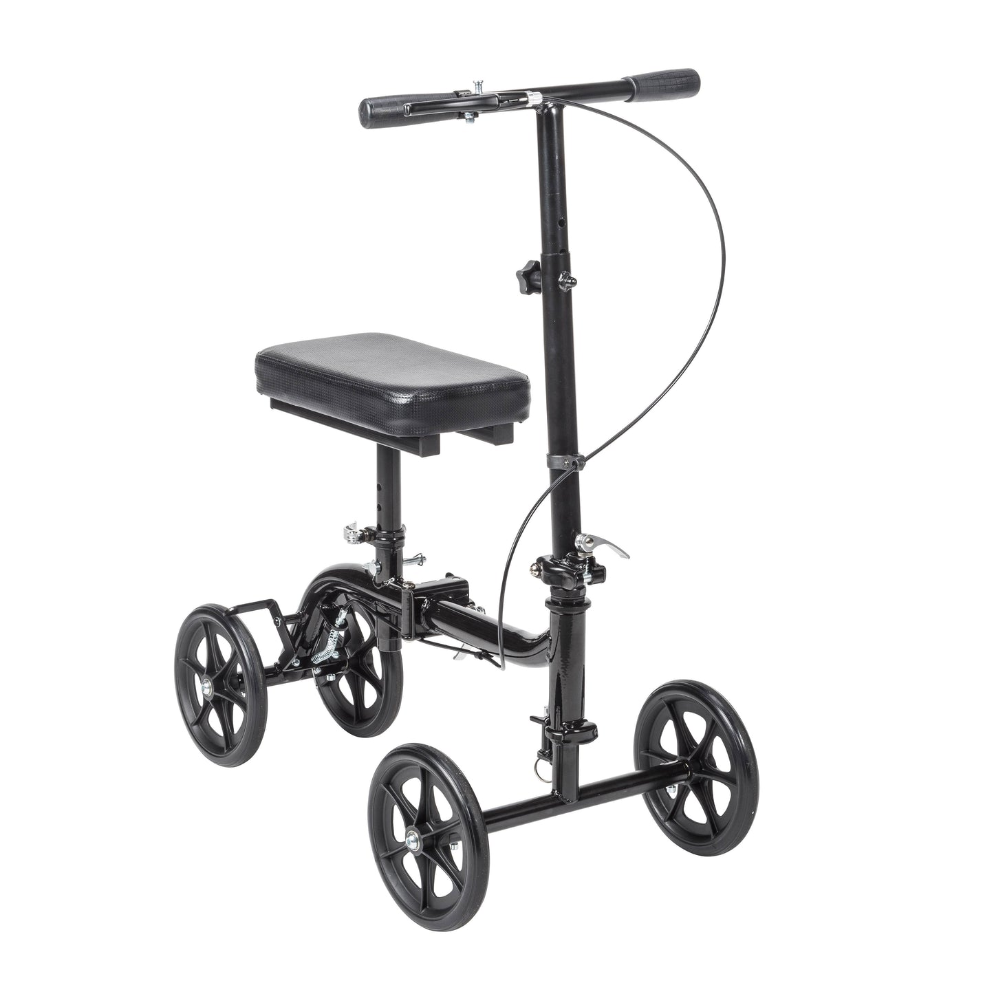 Drive Medical RTL799 Steerable Folding Knee Walker Knee Scooter, Alternative to Crutches