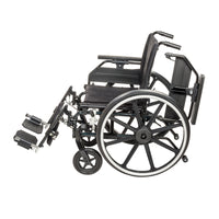 Drive Medical PLA416FBUARAD-ELR Viper Plus GT Wheelchair with Universal Armrests, Elevating Legrests, 16" Seat