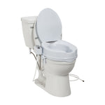 Drive Medical RTL12C006-WH PreserveTech Raised Toilet Seat with Bidet, Ambient & Warm Water