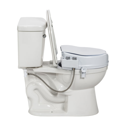 Drive Medical RTL12C005-WH PreserveTech Raised Toilet Seat with Bidet, Ambient Water