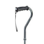 Drive Medical RTL10310FCH Folding Quad Cane, Small Base, Charcoal